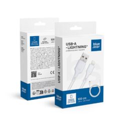 Kabel USB-A na Lightning Blue Star 2.4A 1m (za Apple iPhone) – bel