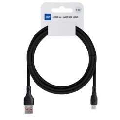 Kabel USB-A na Micro USB Blue Star 2A ECO 1m – črn