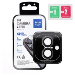 Zaščitno kaljeno steklo za kamero Blue Star Easy Install za iPhone 17 Air (9H, črno) [0.110]